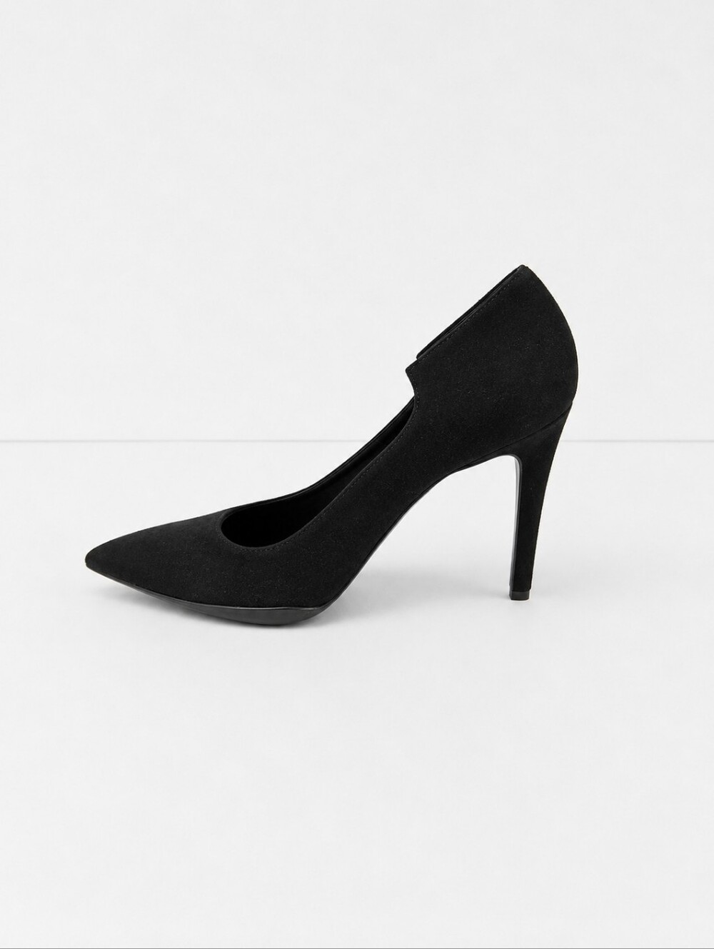 Giampaolo Viozzi Black Suede Leather Pointed Toe Pumps Heels Size 38 Italy 7.5 - Picture 7 of 11